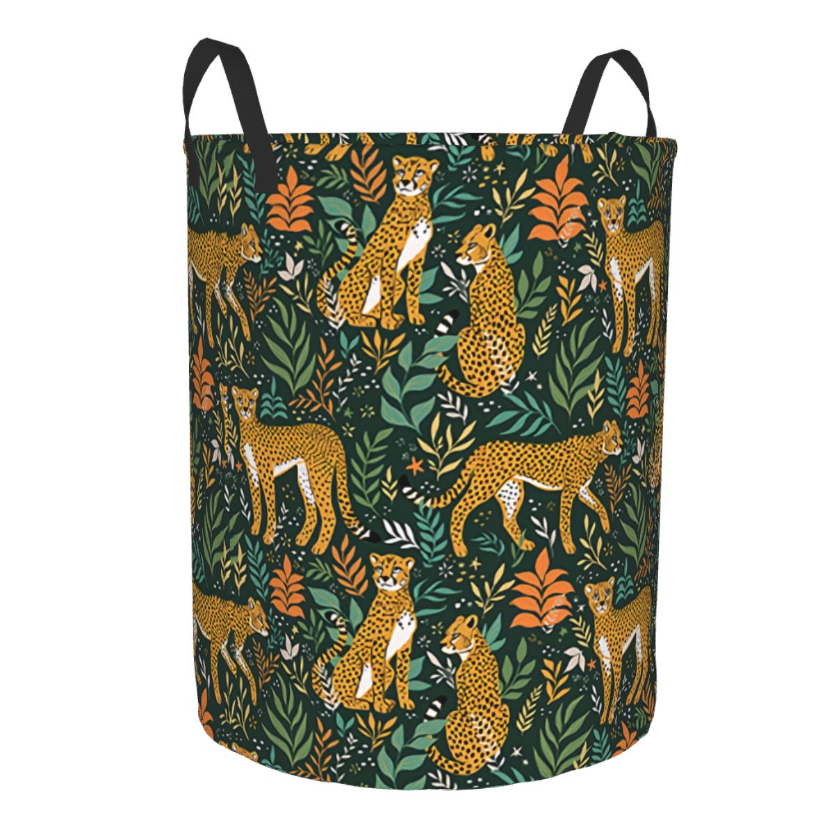 Jungle Cheetahs Pattern Laundr - Laundry Hamper Nursery ulasan dan harga